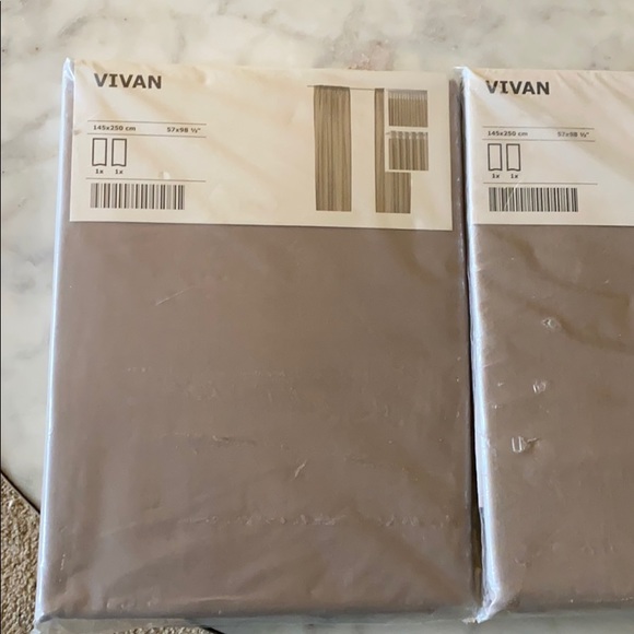 IKEA Vivan curtains. 2 packages which include 2